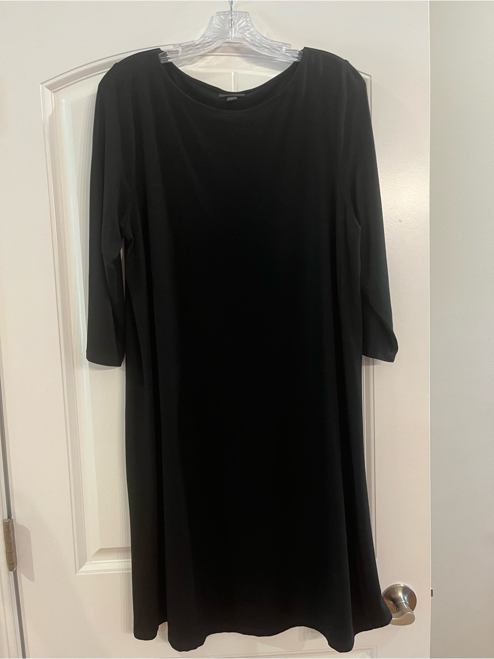 J. Jill Black Long-Sleeve Shift Dress